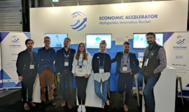 Stoisko Małopolska Innovation Rocket i Economic Acceleratora na TNW Conference